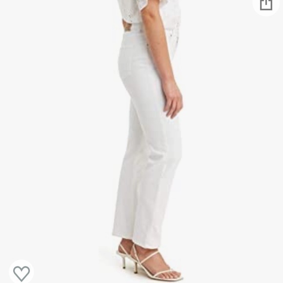 Levi's Denim - White denim straight Levi’s jeans